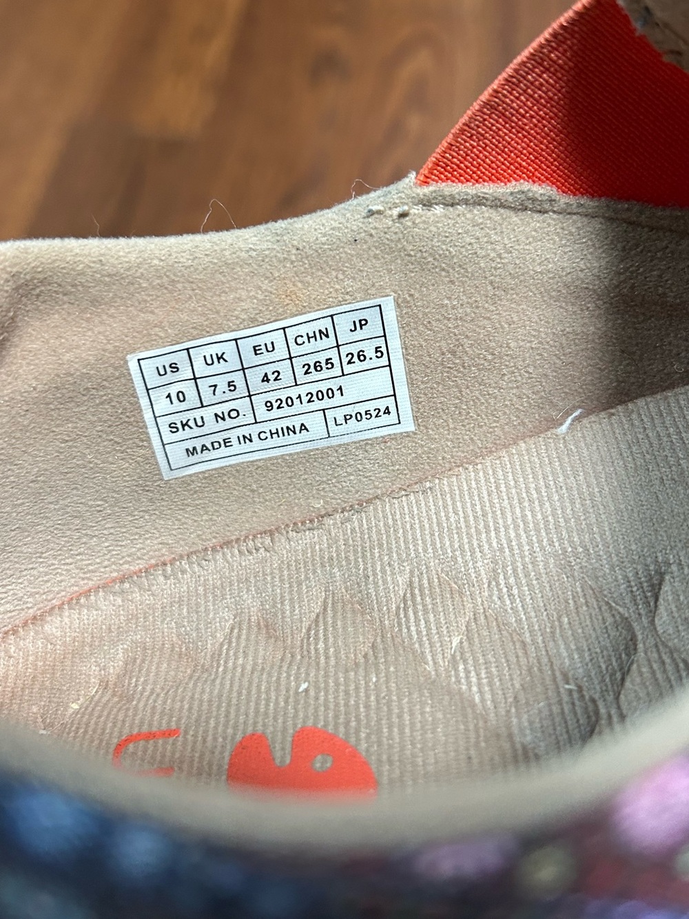 UIN 'PRAY FOR GOODNESS' TRAVEL SLIP-ON SHOES WOMENS US 10 - Picture 6 of 8